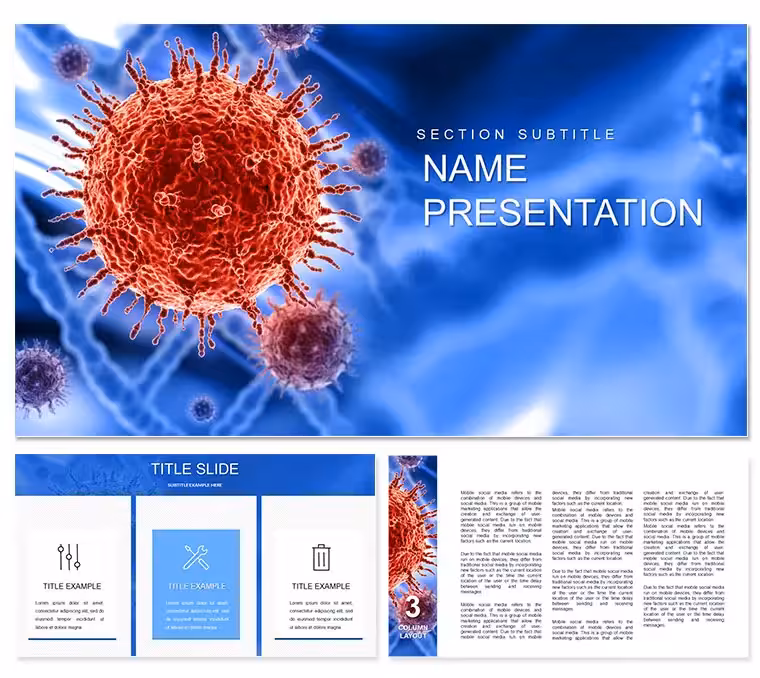 Types of Viral Diseases - Infectious Diseases PowerPoint template
