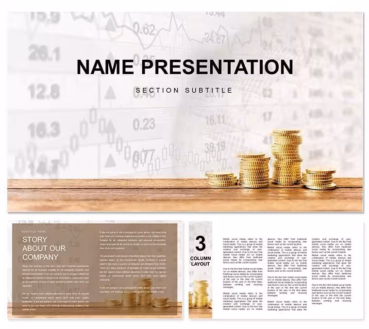 Professional Money Market Account PowerPoint Template for Financial Presentations