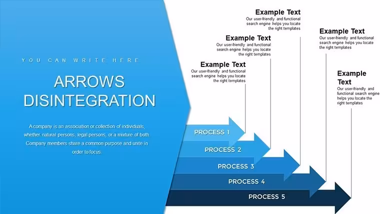 Arrows Branching Keynote Charts: Dynamic Infographics for Pros
