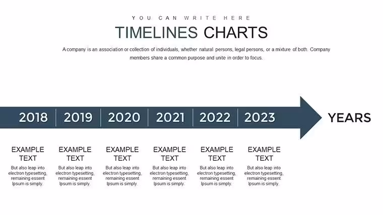 Professional Timeline PowerPoint Charts Template