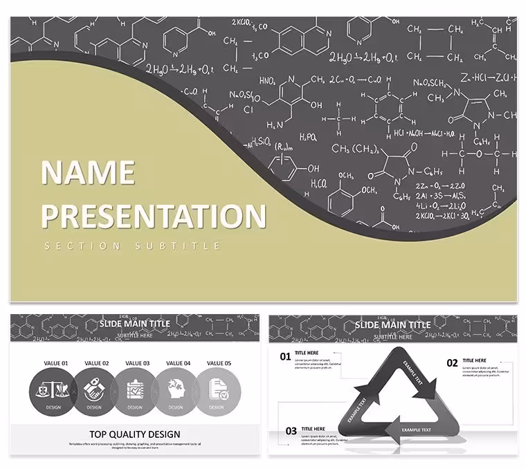 Molecular Mastery Scientific PowerPoint Template: Decoding Discoveries