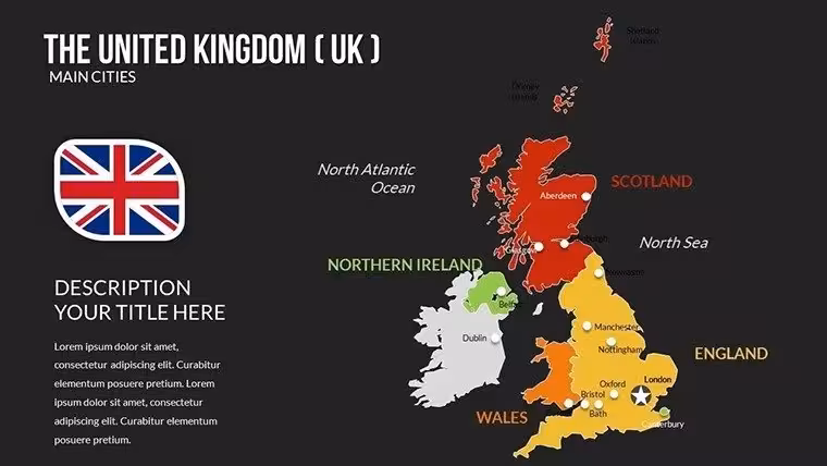 Editable UK PowerPoint Maps Template - Download