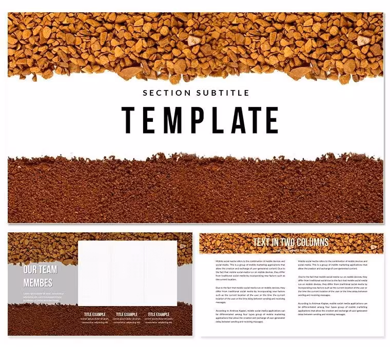Soluble Coffee PowerPoint Template