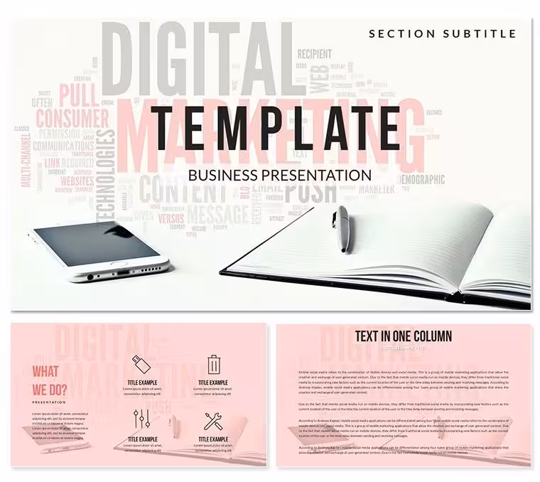 Digital Marketing PowerPoint Template | Professional Presentation Templates