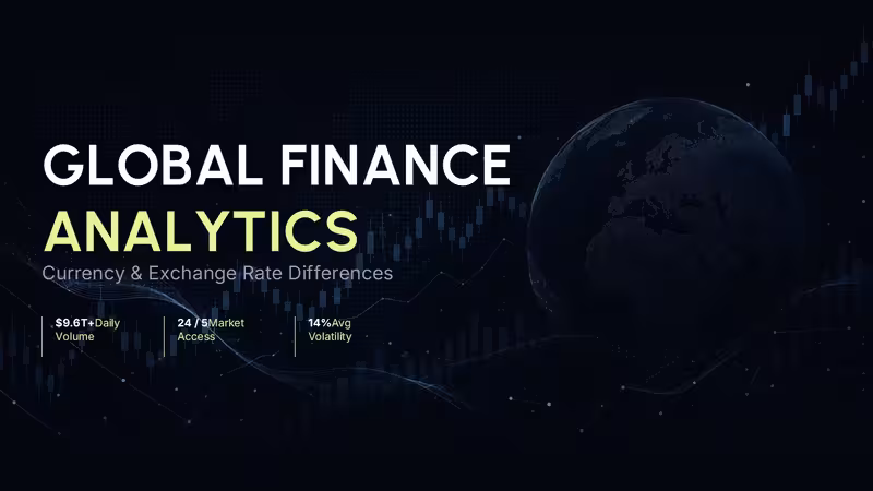 Global Finance Analytics PowerPoint Charts Template (18 Slides)