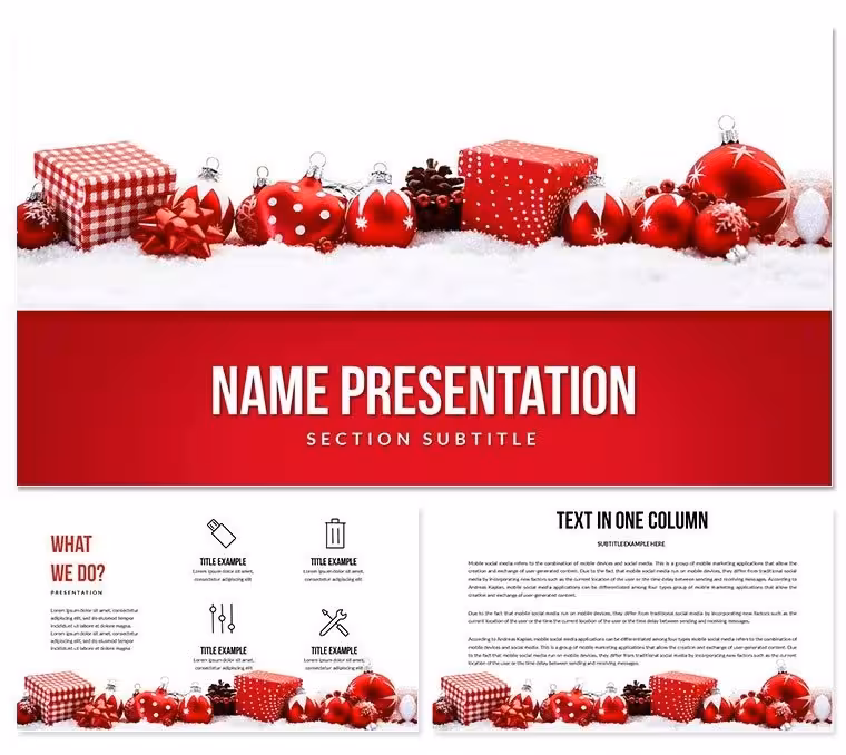 Free Christmas Presents PowerPoint Template: Unwrap Holiday Magic