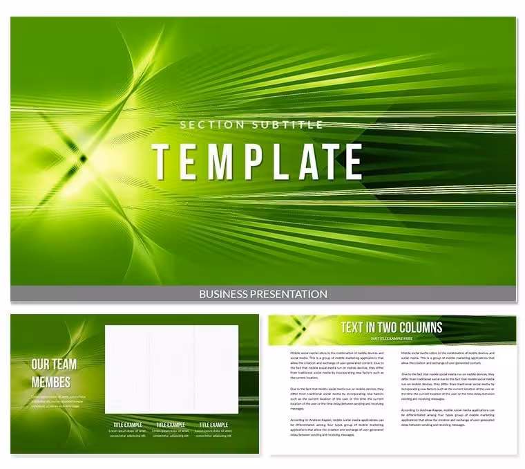 Illusion of Light PowerPoint template