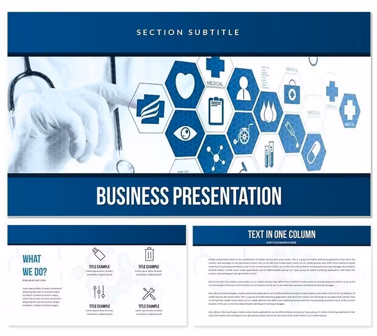 Recent Advances in Medical Science PowerPoint Template | Presentation Templates