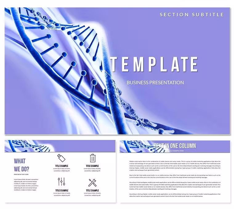 Patterns of heredity and human genetics PowerPoint Templates