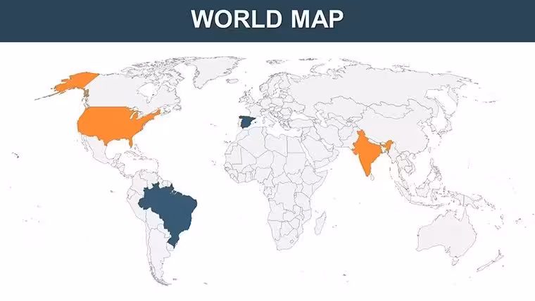 Global World Countries Keynote Maps Template
