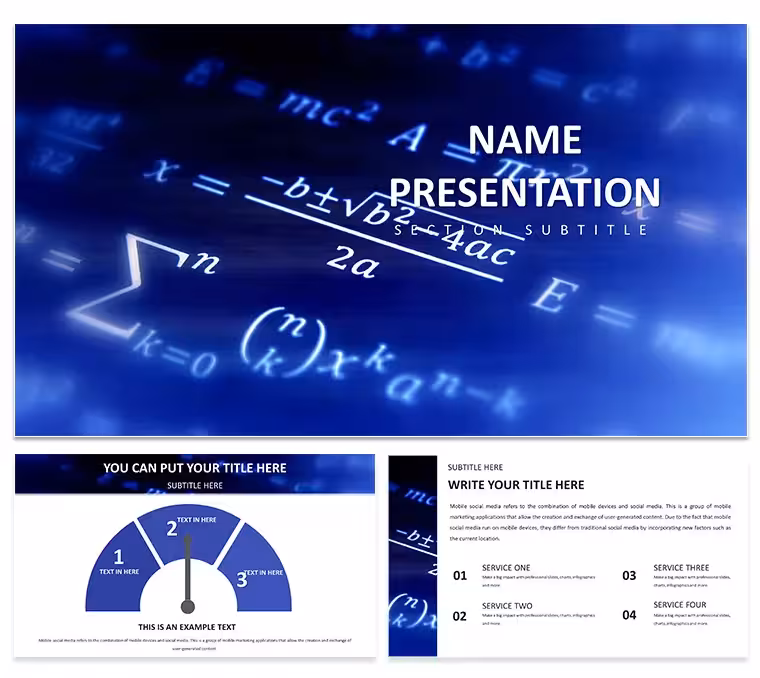 Mathematics PowerPoint Template: Education Presentation