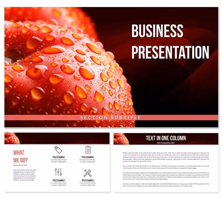 Download Apple Fruit PowerPoint Template, PPT