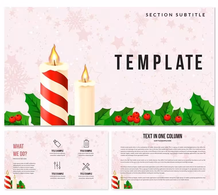 Legends, symbols and traditions of Christmas PowerPoint templates