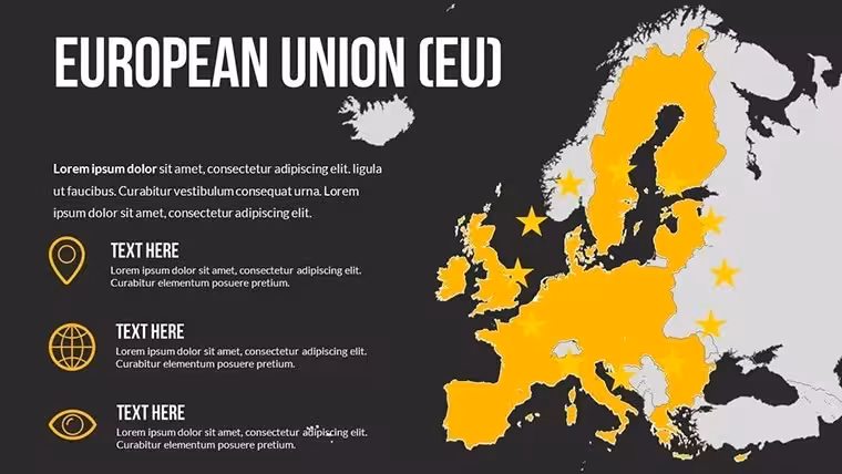European Union Countries Keynote Maps Template