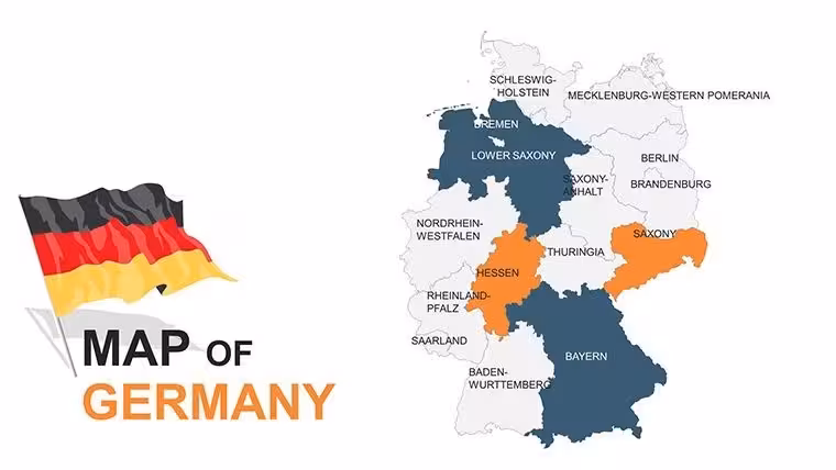 Customizable Germany Keynote Maps Template