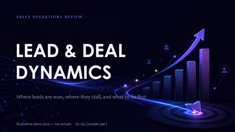 Lead and Deal Dynamics PowerPoint Charts - Presentation Template