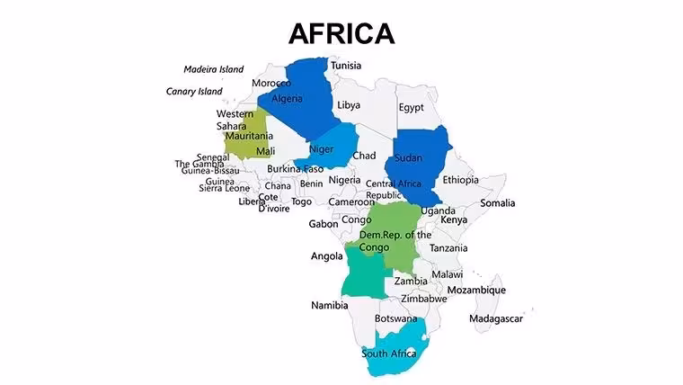 Africa Maps Keynote Template: Journey Through Continental Diversity