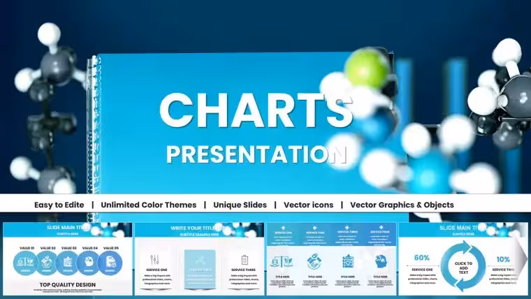 Biomedical Charts Keynote Template for Science