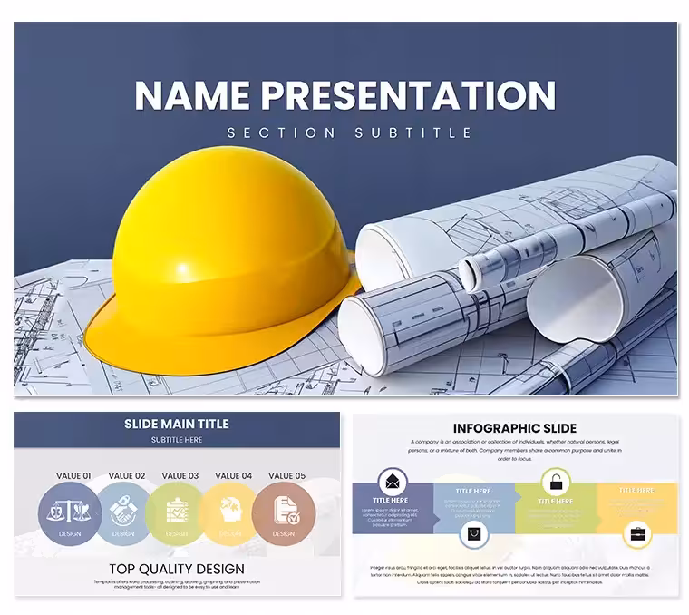 Architectural Future PowerPoint Template: 59 Slides