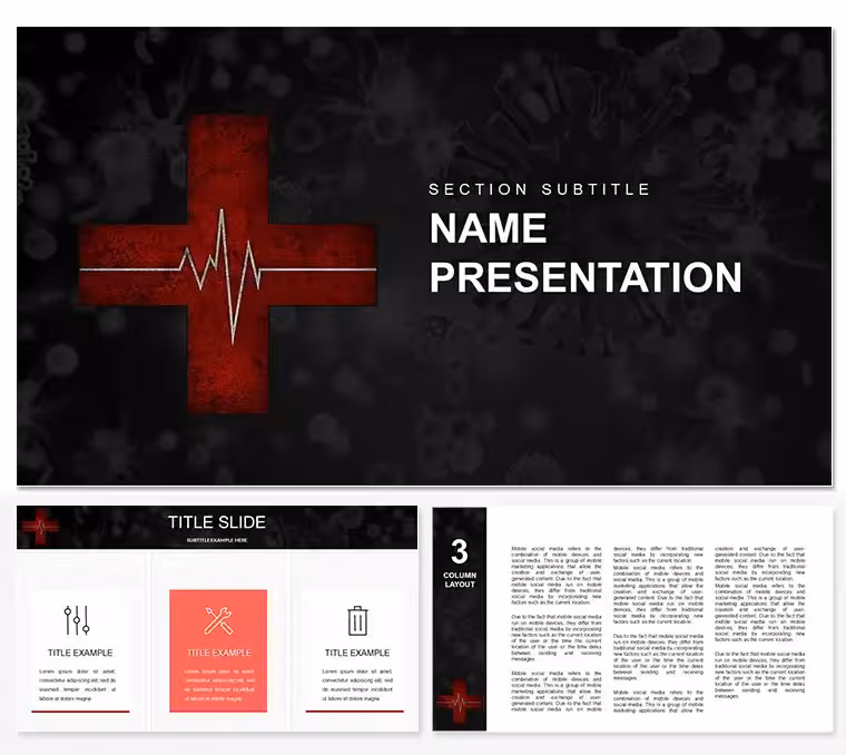 Infection Control : Viral Prevention PowerPoint template