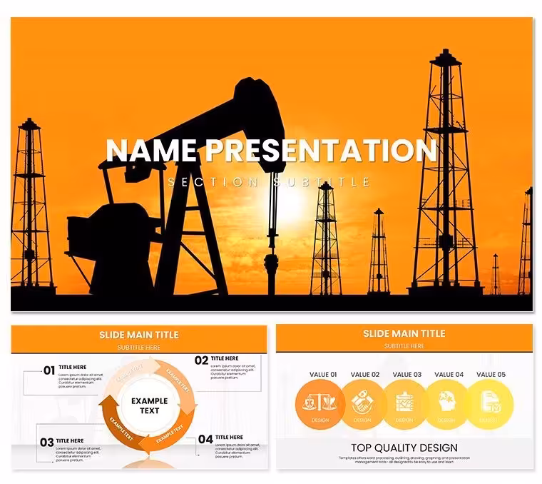 Oil & Gas Extraction Keynote Template: Visualize Industry Insights