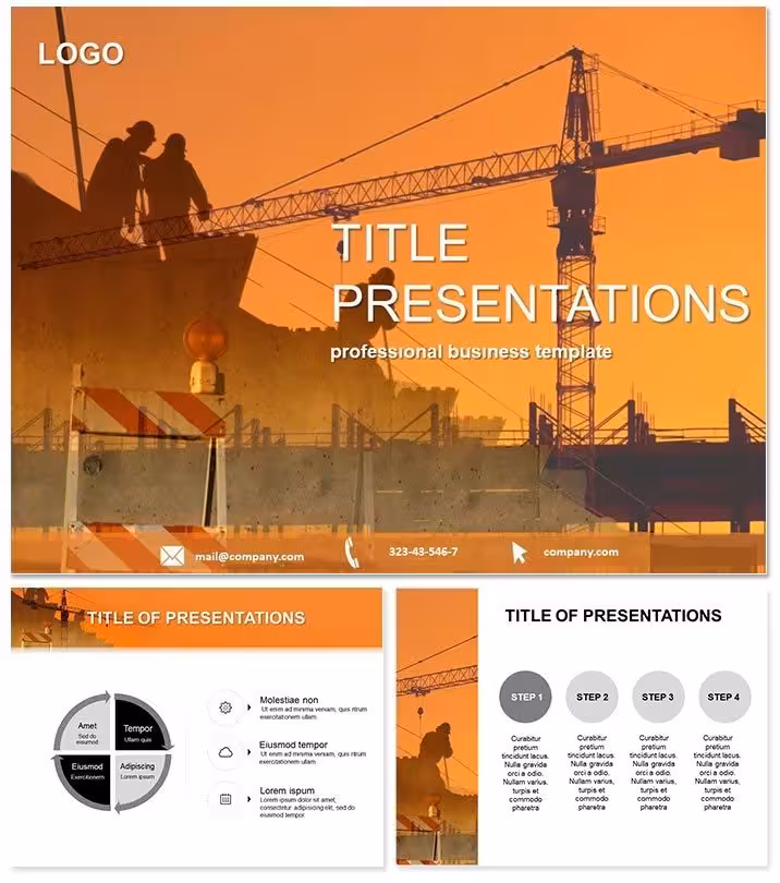 Revolutionize Construction Presentations with Building Tech Template