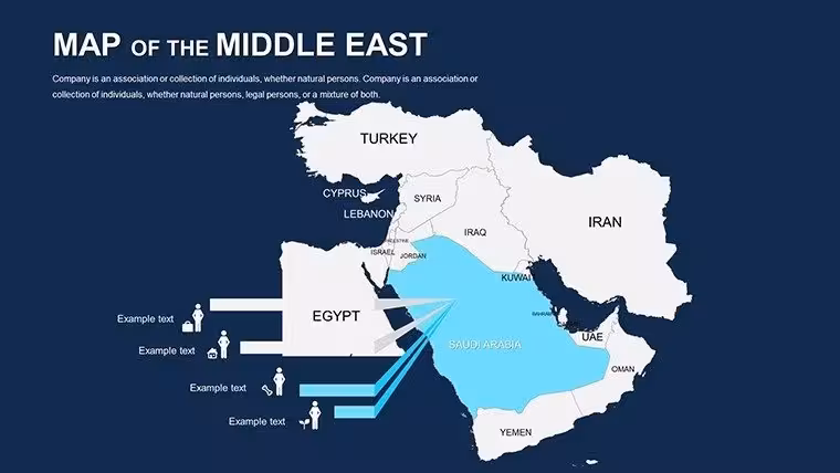 Middle East Editable PowerPoint maps - Slide24
