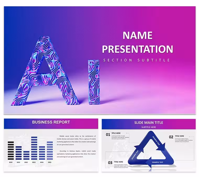 AI Machine Learning PowerPoint Template: Innovate with Data