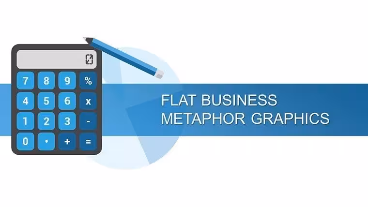 Flat Business Metaphor Graphics PowerPoint Charts Template