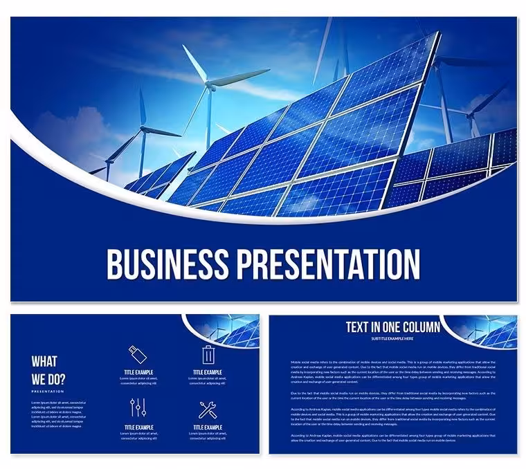 Renewable Power Generation PowerPoint Templates