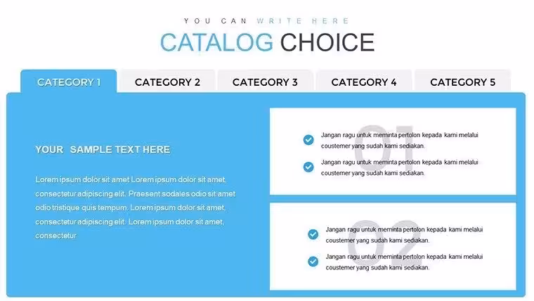 Catalog Choice PowerPoint Charts: Master Infographics