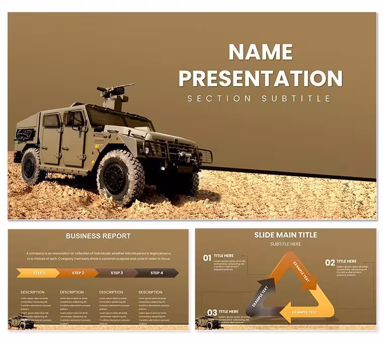 Military Vehicle Keynote Template and Themes Presentation
