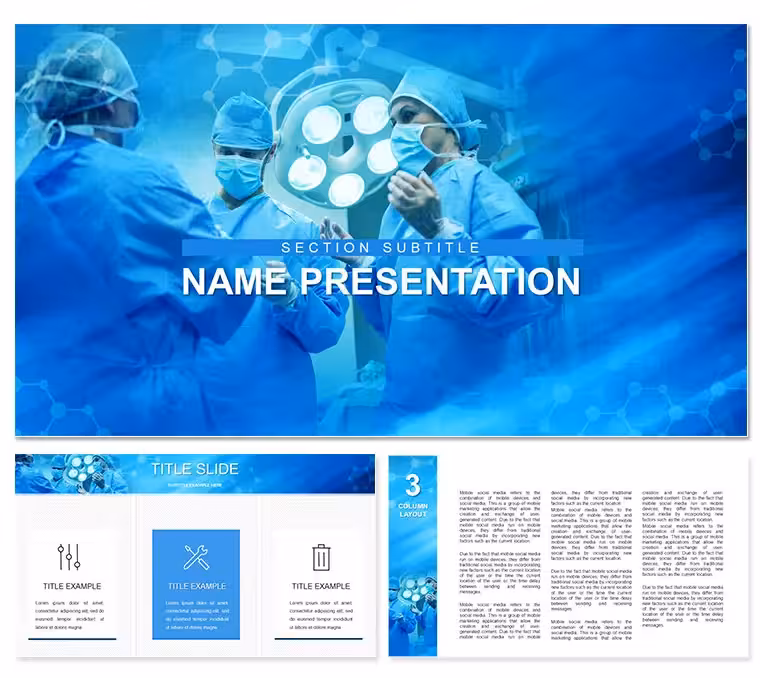 Operating Theater PowerPoint template
