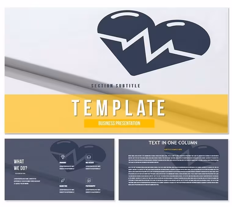 Cardiologist Heart Disease PowerPoint Template