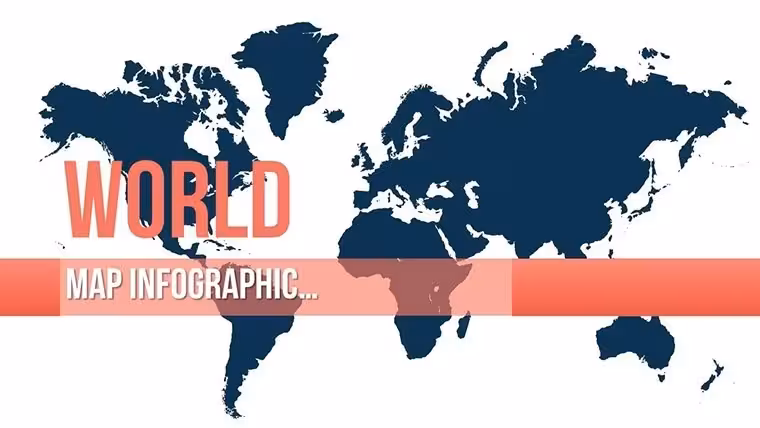 World Map Keynote Template - Fully Editable, Instant Download