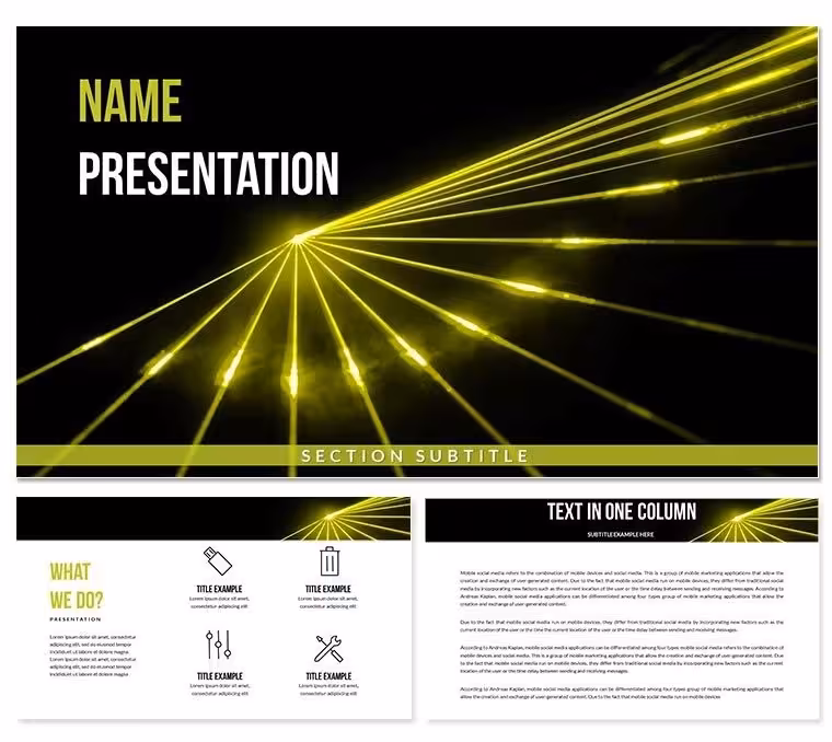 Download String Lights PowerPoint Template, PPT Presentation