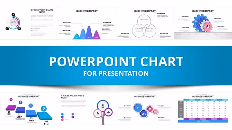Professional Business Report PowerPoint Charts Template