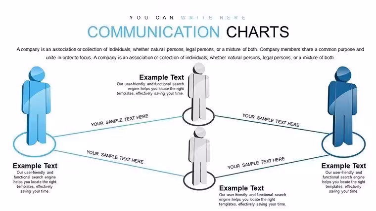Communication PowerPoint Charts Template: Bridging Ideas in Architecture