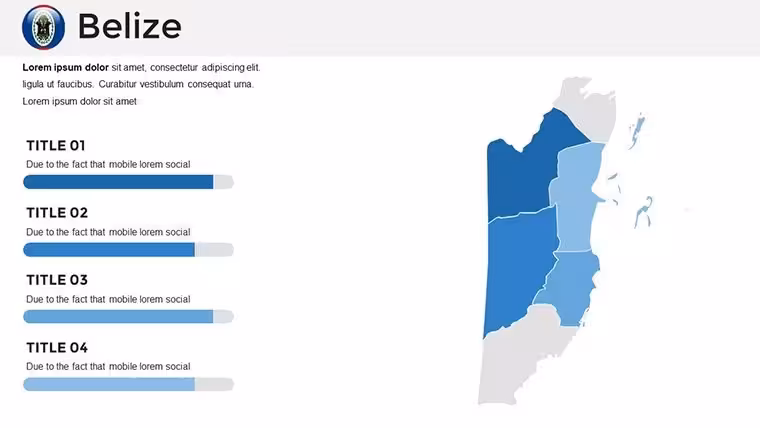 Belize Keynote Maps Template: Visualize Central America's Gem with Editable Precision
