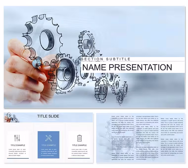 Project Marketing Manager PowerPoint Template: Chart Courses to Campaign Triumphs