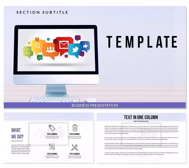 Tech Conferences for IT PowerPoint Template for Presentation