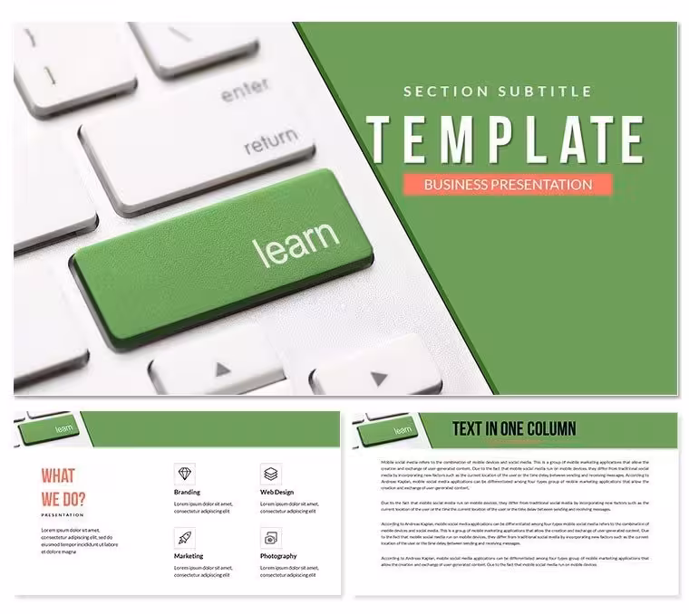 Learning System PowerPoint templates - Presentattion