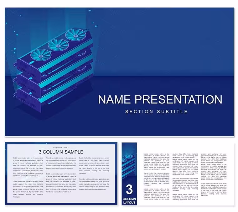 Cryptocurrency Mining PowerPoint Template - Design Download