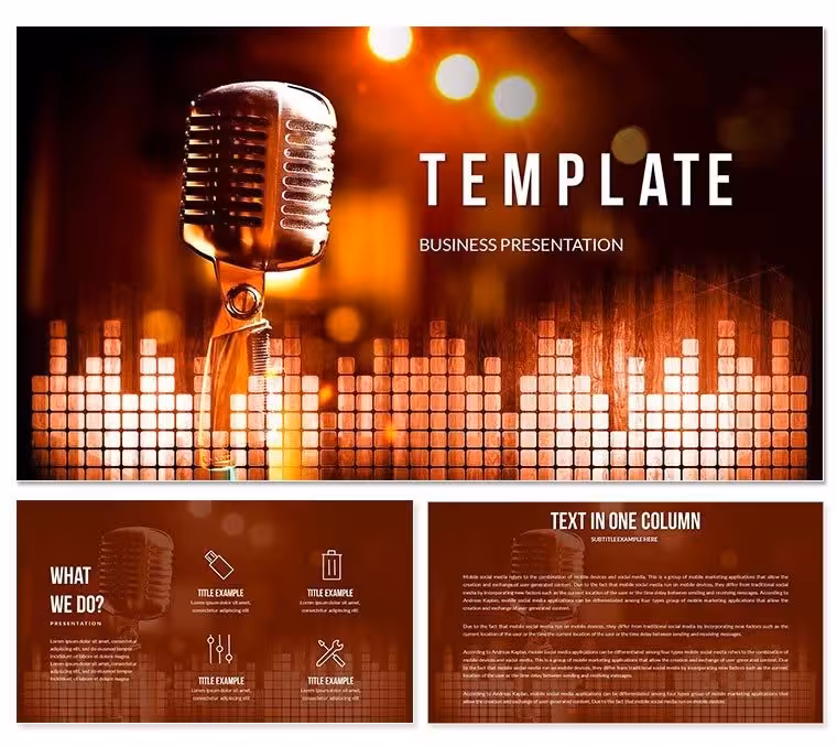 Vocal Microphones PowerPoint templates