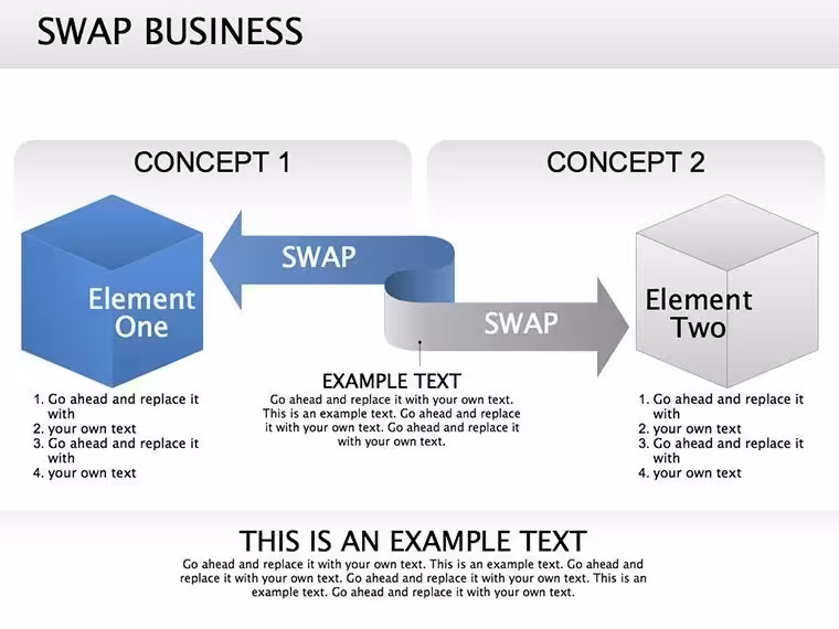 Swap Option Keynote diagram template