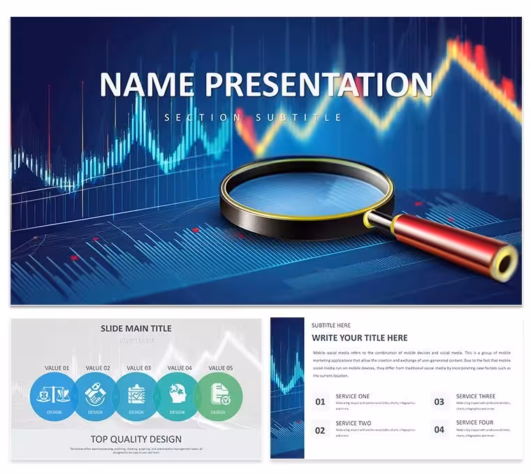 Financial Analytics Keynote Template with Data Visualization