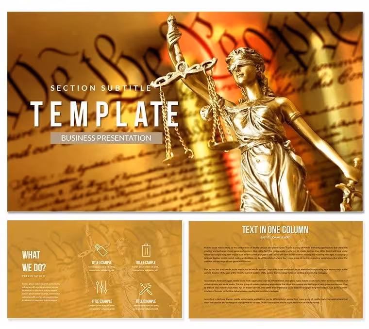 Administrative Law PowerPoint Template: Streamline Legal Narratives