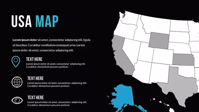USA Keynote Map Template: 15 State Slides - Instant Download | ImagineLayout