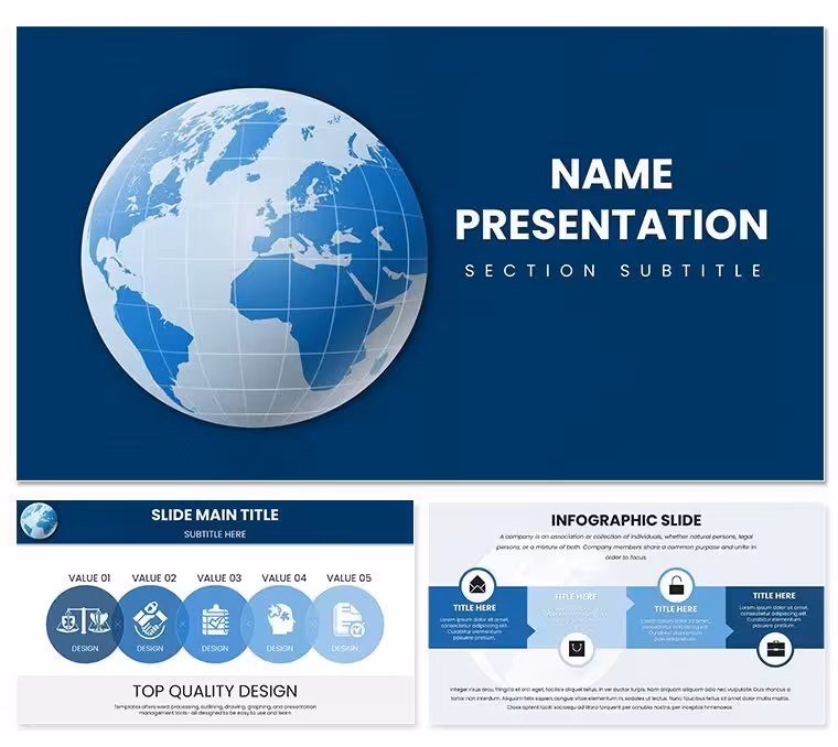 Planet Earth Keynote Template: Explore Global Wonders