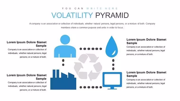 Volatility Pyramid PowerPoint Charts Template: Elevate Your Financial Narratives